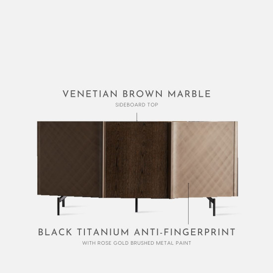 NOVA premium Sideboard, Metal Paint NOVA premium Sideboard, Metal Paint