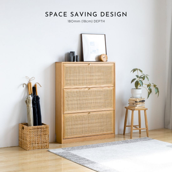 DOLCH Rattan Flip Shoe Cabinet [SALE]