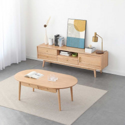 DOLCH Coffee Table, W120, Oak