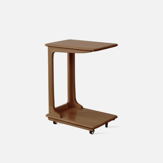 [SALE] DOLCH C-shape side table, Walnut