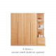KIKO Wardrobe, 4 doors, L160 KIKO Wardrobe, 4 doors, L160