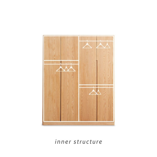 KIKO Wardrobe, 4 doors, L160 KIKO Wardrobe, 4 doors, L160