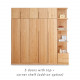 KIKO Wardrobe, 5 doors with top, L200 KIKO Wardrobe, 5 doors with top, L200