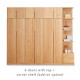 KIKO Wardrobe, 6 doors with top, L240 KIKO Wardrobe, 6 doors with top, L240
