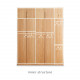 KIKO Wardrobe, 5 doors with top, L200 KIKO Wardrobe, 5 doors with top, L200
