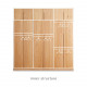 KIKO Wardrobe, 6 doors with top, L240 KIKO Wardrobe, 6 doors with top, L240