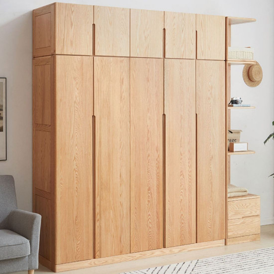 KIKO Wardrobe, 5 doors with top, L200 KIKO Wardrobe, 5 doors with top, L200