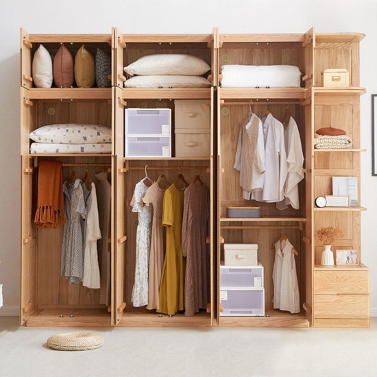 KIKO Wardrobe, 6 doors with top, L240 KIKO Wardrobe, 6 doors with top, L240