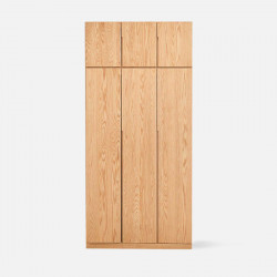 [SALE] KIKO Wardrobe, 3 doors with top, L120