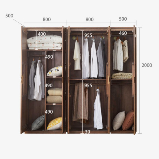 DEN Wardrobe - B, L80 DEN Wardrobe - B, L80
