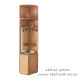 DOLCH Wardrobe with sliding doors, with top cabinet, L140-180 DOLCH Wardrobe with sliding doors, with top cabinet, L140-180