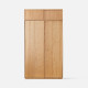 DOLCH Wardrobe with sliding doors, with top cabinet, L120 DOLCH Wardrobe with sliding doors, with top cabinet, L120