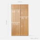 DOLCH Wardrobe with sliding doors, with top cabinet, L120 DOLCH Wardrobe with sliding doors, with top cabinet, L120