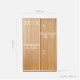 DOLCH Wardrobe with sliding doors, L120 DOLCH Wardrobe with sliding doors, L120