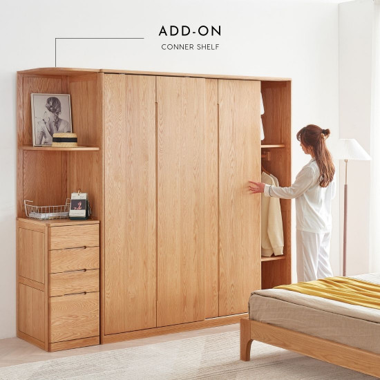 DOLCH Wardrobe with sliding doors, Ver.2, L140/L160 DOLCH Wardrobe with sliding doors, Ver.2, L140/L160