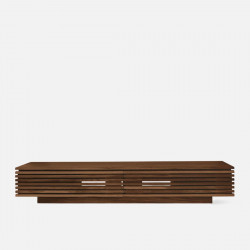 OAKI TV Cabinet, W160-250, Natural Walnut