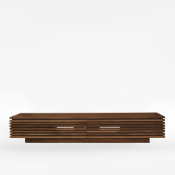 OAKI TV Cabinet, W160-250, Natural Walnut