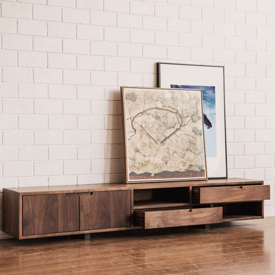 VINT TV Cabinet W200, Walnut VINT TV Cabinet W200, Walnut