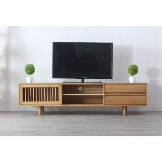LINE TV Cabinet W180, Walnut Brown LINE TV Cabinet W180, Walnut Brown