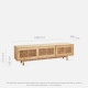 SEN RATTAN TV Cabinet L180, Dark Walnut V.2 SEN RATTAN TV Cabinet L180, Dark Walnut V.2
