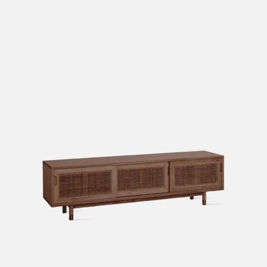 SEN RATTAN TV Cabinet L180, Dark Walnut V.2