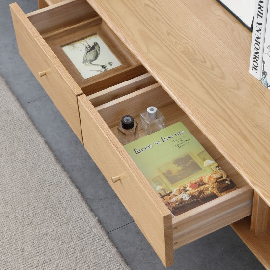 [SALE] HANNA TV Cabinet L180, Dark Walnut