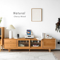 [SALE] NADINE TV Cabinet, Cherry Wood L200