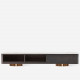 NOVA Ceramic Top TV cabinet, Black L200 NOVA Ceramic Top TV cabinet, Black L200