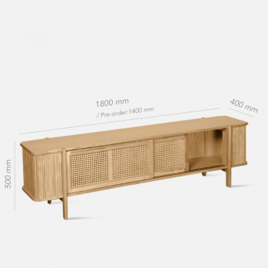 SEN RATTAN TV Cabinet L150/L180, WB SEN RATTAN TV Cabinet L150/L180, WB