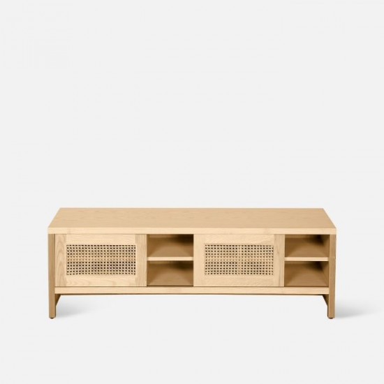 SEN RATTAN TV Cabinet, Natural Ash, L140 SEN RATTAN TV Cabinet, Natural Ash, L140