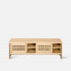 SEN RATTAN TV Cabinet, Natural Ash, L140 SEN RATTAN TV Cabinet, Natural Ash, L140