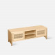 SEN RATTAN TV Cabinet, Natural Ash, L140 SEN RATTAN TV Cabinet, Natural Ash, L140