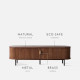 OTTO TV cabinet, Natural Walnut L150/L180