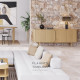 COHEN TV cabinet, L160, Natural walnut [1 left]