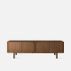 COHEN TV cabinet, L160, Natural walnut