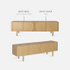 COHEN TV cabinet, L160, Natural walnut [1 left]