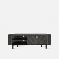 ORSEN TV cabinet, L160, Smoky black 