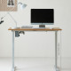 RENZ Adjustable Work Desk, White Legs, L115, L135