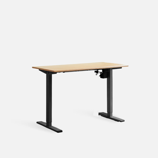 RENZ Adjustable Work Desk, Black Legs, L115, L135