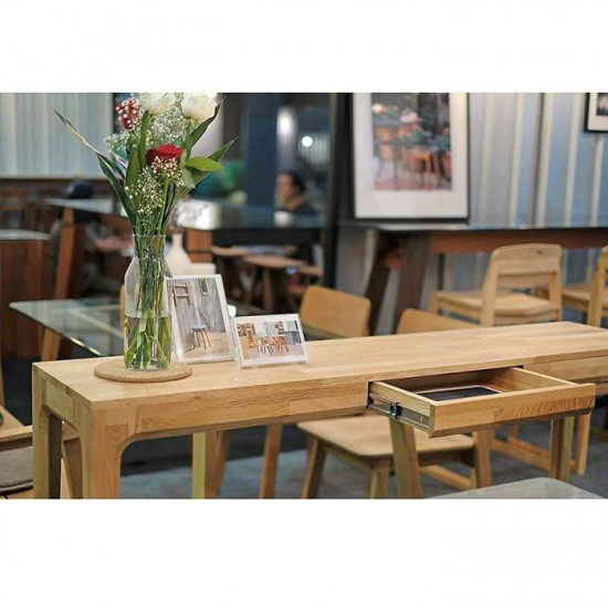 [Sale] PIECE CURVE Console - Light Natural Oak