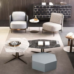 Polygon Marble Coffee Table