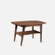 Danish Coffee Table L75, Walnut