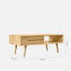 ZIPLINE Coffee Table, W105/120/130, Oak [SALE]