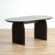 WILLOW Oval Black Ashwood Dining Table, L180