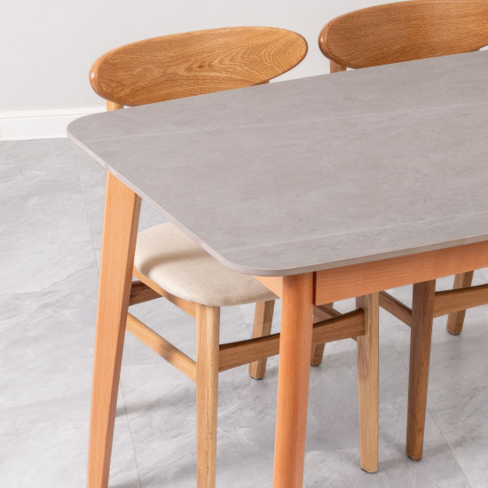 SHIMA IND Dining Table with Grey Sinter Stone