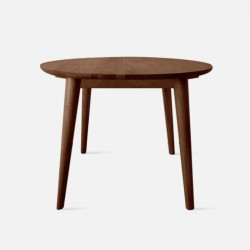 [SALE] Solid Oak Round Table, Walnut