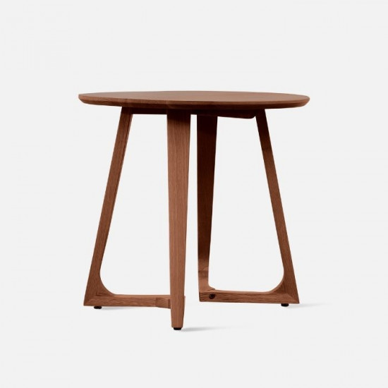 Horn Round Table D80, Walnut Horn Round Table D80, Walnut