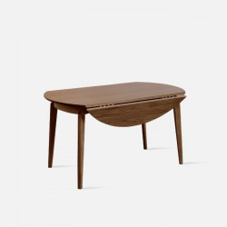 DOLCH Extendable Round Table, Walnut