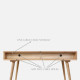[SALE] NOR Workdesk, L80-140, Walnut