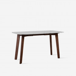 NOVA Marble Table, White, L140 - L240